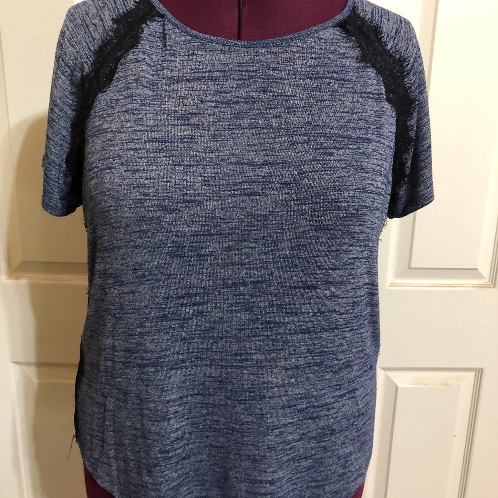Blue Lane Bryant Top With Lace Details